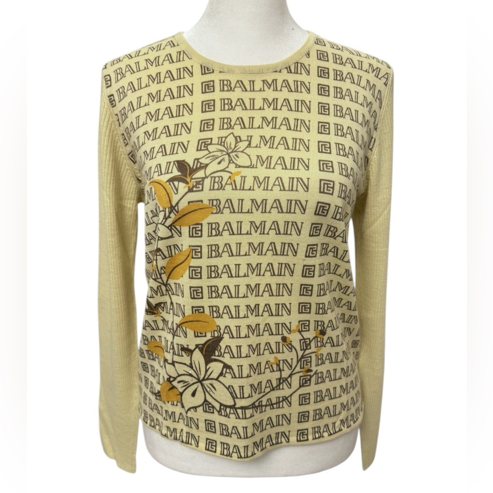 Balmain Paris Vintage Logo Sweater